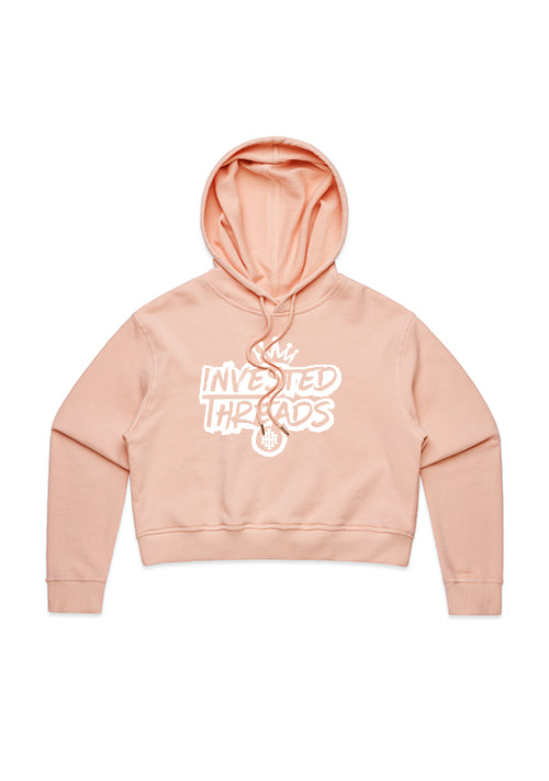 Crop top watermark hoodie